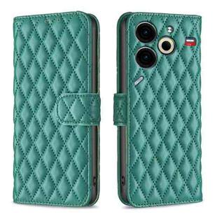 For Tecno Pova 6 Neo Diamond Lattice Wallet Flip Leather Phone Case(Green)