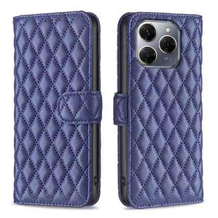 For Tecno Spark 20 Pro 5G Diamond Lattice Wallet Flip Leather Phone Case(Blue)