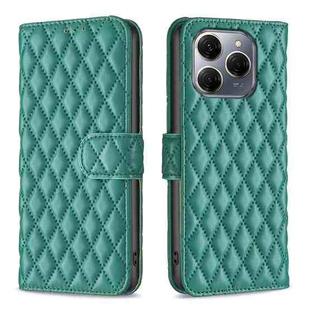 For Tecno Spark 20 Pro 5G Diamond Lattice Wallet Flip Leather Phone Case(Green)