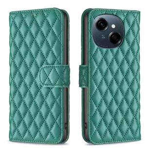 For Tecno Spark Go 1 / Pop 9 Diamond Lattice Wallet Flip Leather Phone Case(Green)