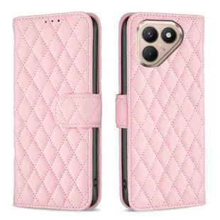 For Tecno Pova 7 Ultra 5G Diamond Lattice Wallet Flip Leather Phone Case(Pink)