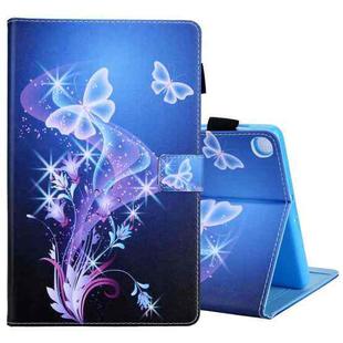 For Samsung Galaxy Tab A9+ Colored Drawing Leather Tablet Case(Fantasy Butterfly)