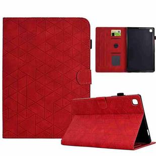 For Samsung Galaxy Tab A7 Lite T220 Rhombus TPU Leather Tablet Case(Red)