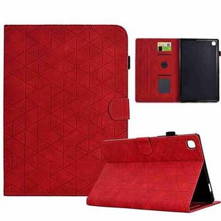 For Samsung Galaxy Tab A 10.1 2019 T510 Rhombus TPU Leather Tablet Case(Red)