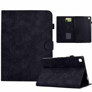 For Samsung Galaxy Tab A 10.1 2019 T510 Rhombus TPU Leather Tablet Case(Black)