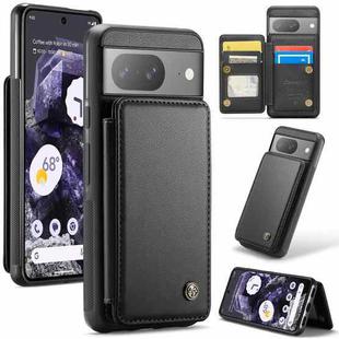 For Google Pixel 8 CaseMe C22 Card Slots Holder RFID Anti-theft Phone Case(Black)