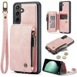 For Samsung Galaxy S23 FE CaseMe C20 Multifunctional RFID Leather Phone Case(Pink)