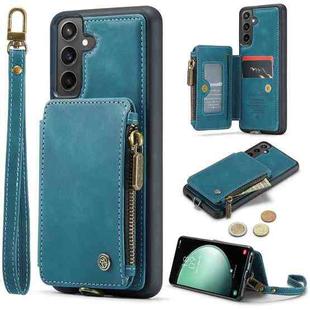 For Samsung Galaxy S23 FE CaseMe C20 Multifunctional RFID Leather Phone Case(Blue)