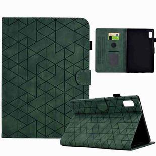 For Lenovo Tab P11 Gen 2 Rhombus TPU Smart Leather Tablet Case(Green)