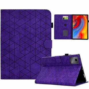 For Lenovo Xiaoxin Pad 11 2025 Rhombus TPU Smart Leather Tablet Case(Purple)