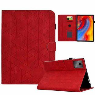 For Lenovo Xiaoxin Pad 11 2025 Rhombus TPU Smart Leather Tablet Case(Red)