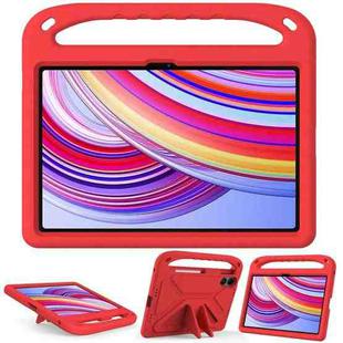 For Xiaomi Redmi Pad Pro 12.1 Handle EVA Shockproof Tablet Case with Holder(Red)