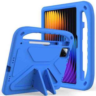 For Xiaomi Pad 7 / 7 Pro Handle EVA Shockproof Tablet Case with Holder(Blue)