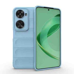 For Huawei nova 11 SE Magic Shield TPU + Flannel Phone Case(Light Blue)