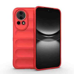 For Huawei nova 12 5G Magic Shield TPU + Flannel Phone Case(Red)