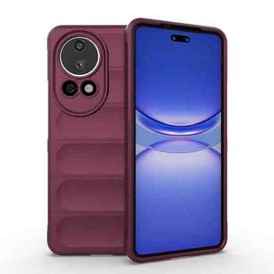 For Huawei nova 12 Ultra / 12 Pro Magic Shield TPU + Flannel Phone Case(Wine Red)