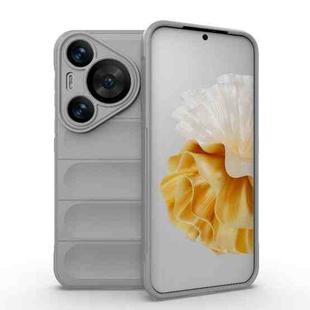 For Huawei Pura 70 Pro / 70 Pro+ Magic Shield TPU + Flannel Phone Case(Grey)