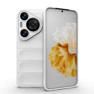 For Huawei Pura 70 Pro / 70 Pro+ Magic Shield TPU + Flannel Phone Case(White)