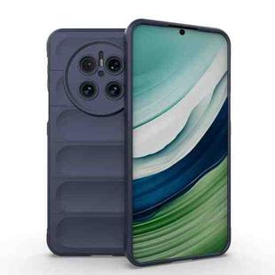 For Huawei Mate 70 5G Magic Shield TPU + Flannel Phone Case(Dark Blue)