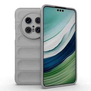 For Huawei Mate 70 Pro 5G Magic Shield TPU + Flannel Phone Case(Grey)