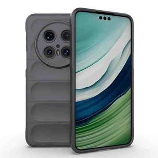 For Huawei Mate 70 Pro 5G Magic Shield TPU + Flannel Phone Case(Dark Grey)