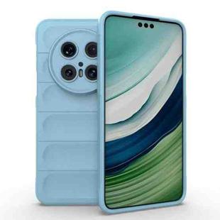 For Huawei Mate 70 Pro 5G Magic Shield TPU + Flannel Phone Case(Light Blue)