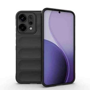For Huawei nova 14 5G Magic Shield TPU + Flannel Phone Case(Black)
