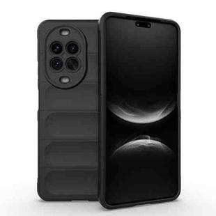 For Huawei nova 14 Pro 5G Magic Shield TPU + Flannel Phone Case(Black)