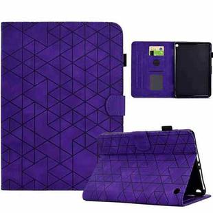 For Amazon Fire HD 8 2022/2020 Rhombus TPU Smart Leather Tablet Case(Purple)