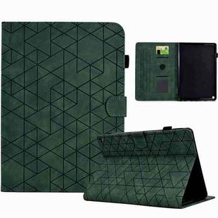 For Amazon Fire HD 10 2021 Rhombus TPU Smart Leather Tablet Case(Green)