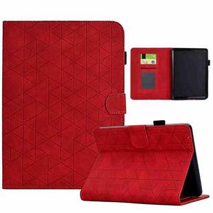 For Amazon Kindle 11th 2022 Rhombus TPU Smart Leather Tablet Case(Red)