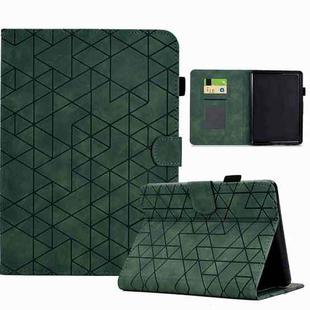 For Amazon Kindle Paperwhite 4/3/2/1 Rhombus TPU Smart Leather Tablet Case(Green)