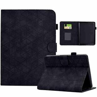 For Amazon Kindle Paperwhite 2021 Rhombus TPU Smart Leather Tablet Case(Black)
