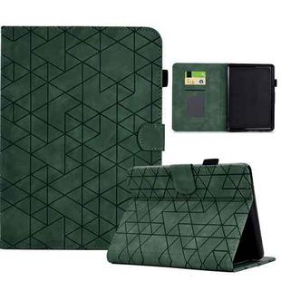 For Amazon Kindle Paperwhite 12th Gen 2024 Rhombus TPU Smart Leather Tablet Case(Green)