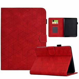 For Amazon Kindle Paperwhite 12th Gen 2024 Rhombus TPU Smart Leather Tablet Case(Red)