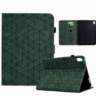 For iPad mini 6 Rhombus TPU Smart Leather Tablet Case(Green)