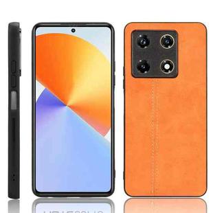 For Infinix Note 30 Pro 4G Cow Pattern Sewing Back Cover Phone Case(Orange)