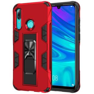 For Huawei P Smart (2019) Armor Shockproof TPU + PC Magnetic Protective Case with Invisible Holder(Red)