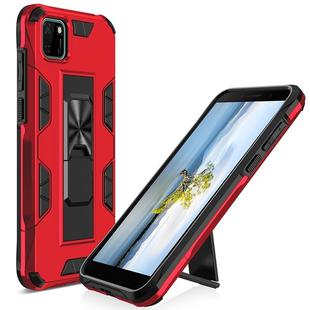 For Huawei Y5p Armor Shockproof TPU + PC Magnetic Protective Case with Invisible Holder(Red)