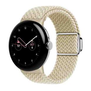 For Google Pixel Watch / Watch 2 Nylon Loop Magnetic Buckle Watch Band(Starlight Color)