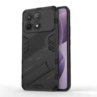 For Xiaomi Redmi K70 5G Punk Armor 2 in 1 PC + TPU Phone Case with Holder(Black)