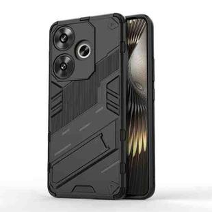 For Xiaomi Redmi Turbo 3 5G Punk Armor 2 in 1 PC + TPU Phone Case with Holder(Black)