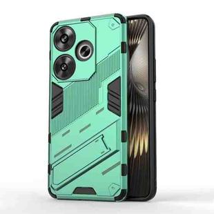 For Xiaomi Redmi Turbo 3 5G Punk Armor 2 in 1 PC + TPU Phone Case with Holder(Green)