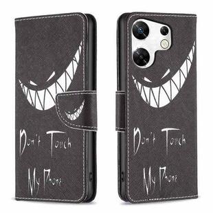 For Infinix Zero 30 4G Colored Drawing Pattern Leather Phone Case(Smirk)