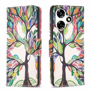 For Infinix Hot 30 Colored Drawing Pattern Leather Phone Case(Tree Life)