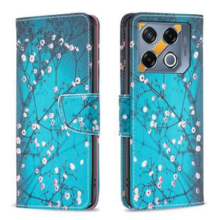 For Infinix GT 20 Pro 5G Colored Drawing Pattern Leather Phone Case(Plum Blossom)