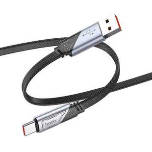 hoco U119 Machine USB to USB-C / Type-C Fast Charging Data Cable, Length: 1.2m(Black)