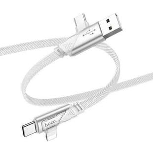 hoco U119 Machine 4 in 1 Fast Charging Data Cable, Length: 1.2m(Grey)
