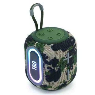 T&G TG664 LED Portable Subwoofer Wireless Bluetooth Speaker(Camouflage)