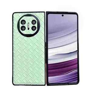 For Huawei Mate X5 Woven Texture Folding PU Phone Case(Green)